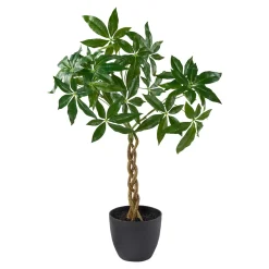 Kunstpflanze mit Flechtstamm