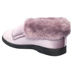 Kuschel-Kletthausschuh "Carmen" lila