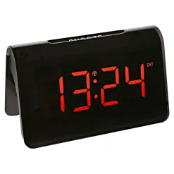 LED Funk-Wecker schwarz