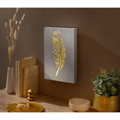 LED-Bild „Leuchtfeder“