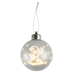 LED-Christbaumkugel "betender Engel"