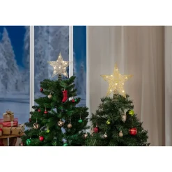 LED-Christbaumspitze silberfarben