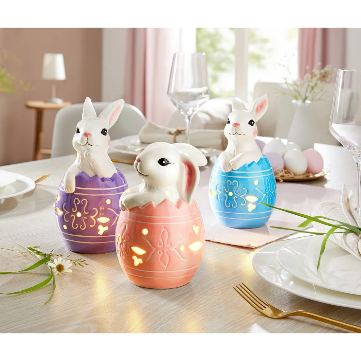 LED-Dekofigur "Hase" Lotte