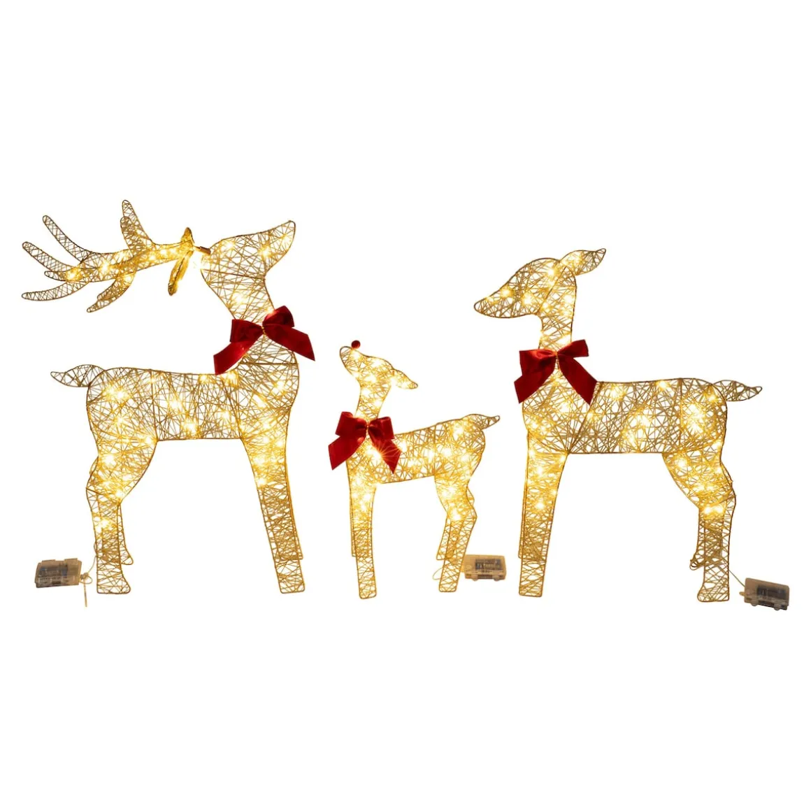 LED-Dekofigur "Rentierfamilie"