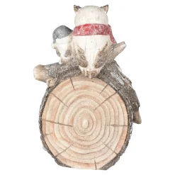 LED-Dekofigur „Winter-Eulen“