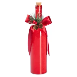 LED-Deko-Flasche rot