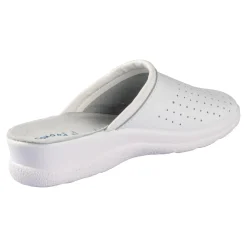 Leder-Pantolette für Herren weiß