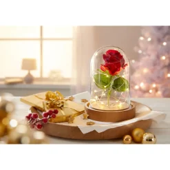 LED-Glas "Ewige Rose" mit Musik