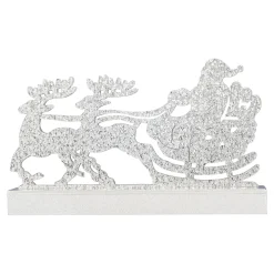 LED-Glitterdeko ­„Schlittenfahrt“