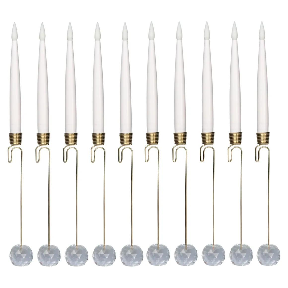 LED-Hängekerzen, 10 Stück Diamant