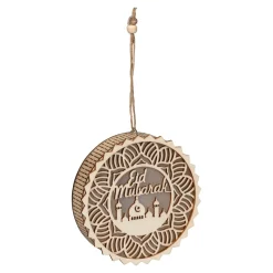 LED-Holzdeko „Eid Mubarak“
