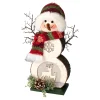 LED-Holzfigur "Schneemann"