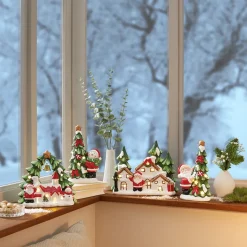 LED-Keramikfigur „Santa“