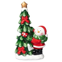 LED-Keramikfigur „Schneemann“
