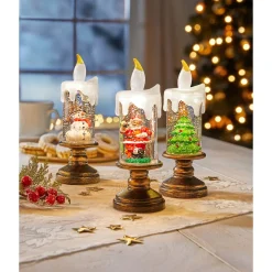 LED-Kerze "Glitter" Santa