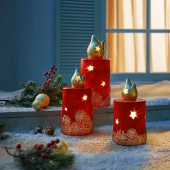 LED-Kerze XXL (ØxH): 14x30 cm