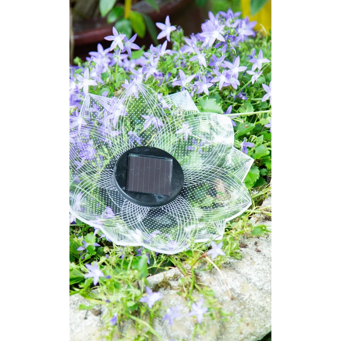 LED-Solarleuchte "Lotusblüte", 2 Stück