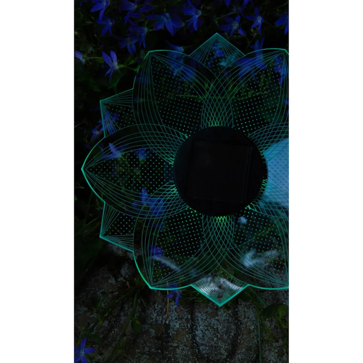 LED-Solarleuchte "Lotusblüte", 2 Stück
