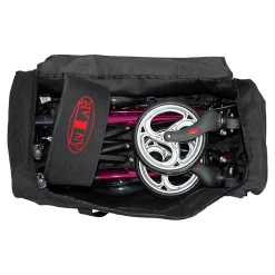 Leichtgewicht-Rollator Premium, Aluminium AT51006 + Transporttasche mit Rollen