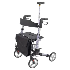 Leichtgewicht-Rollator Premium, Aluminium, mit Rückengurt und Tasche - AT51006 Sonderedition