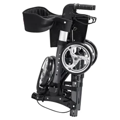 Leichtgewicht-Rollator Premium, Aluminium, mit Rückengurt und Tasche - AT51006 anthrazit