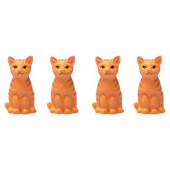 Ludo-Brettspiel „Katzenärger“, Holzspielbrett, 16 Spielfiguren + Würfel