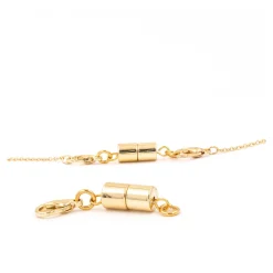 Magnet-Kettenverschluss, 2 Stück gold