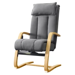 Massagesessel "Alpha 233", Shiatsu, mit Relaxfunktion grau