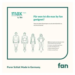 Matratze max foam by fan