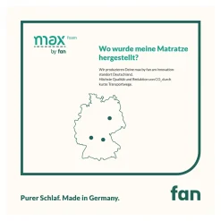 Matratze max foam by fan