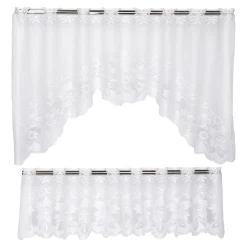 M-Bogen-Gardine „Blütentraum“, 2-teilig