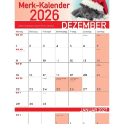 Merkkalender 2026 „Katzenbabies“