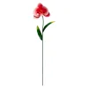 Metall-Gartenstecker "Orchidee" rot