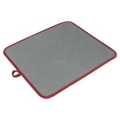 Microfaser Abtropfmatte "Softex" grau/rot