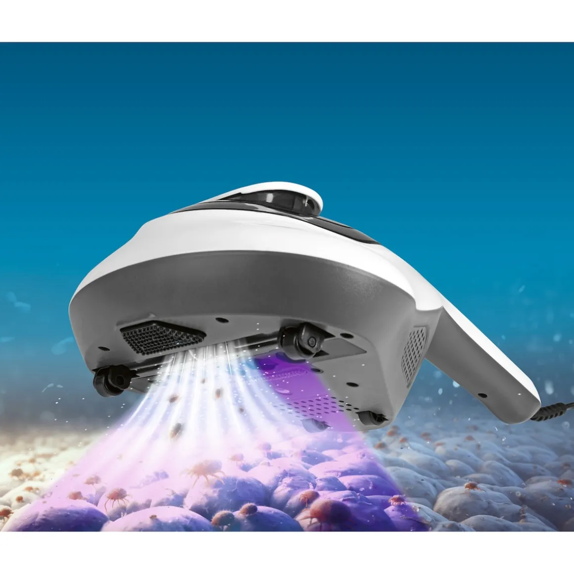Milben-Handstaubsauger mit UV-C-Licht
