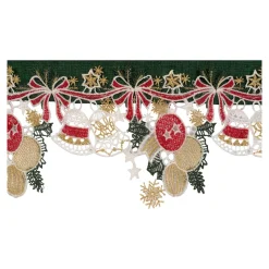 Mitteldecke „Weihnachtsglocken“, 85x85 cm