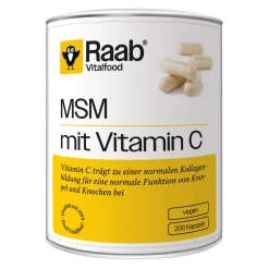 MSM mit Vitamin C, 200 Kapseln, 126 g