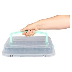 Muffin-Backblech mit Transporthaube