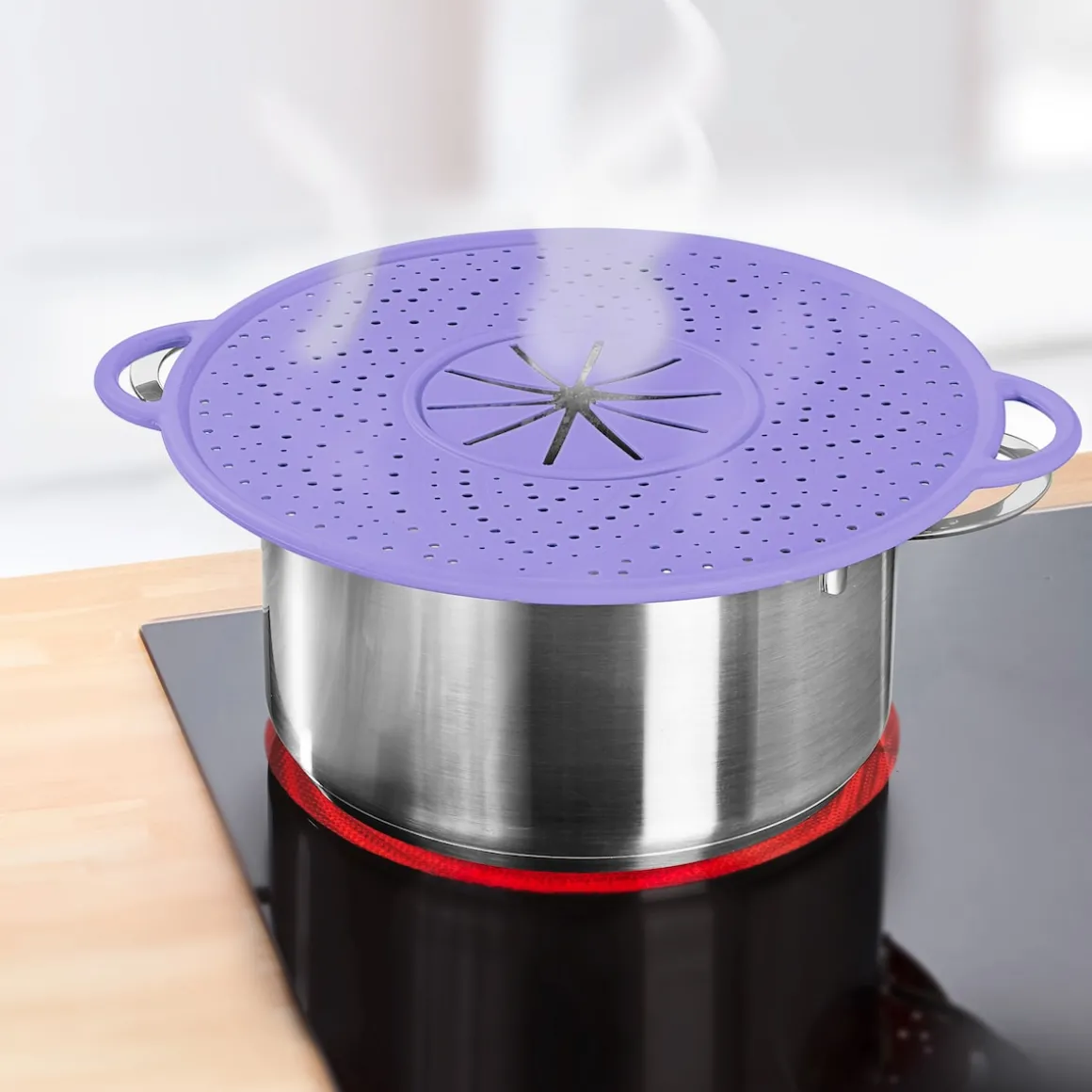 Multi-Küchenhelfer "8 in 1" lila