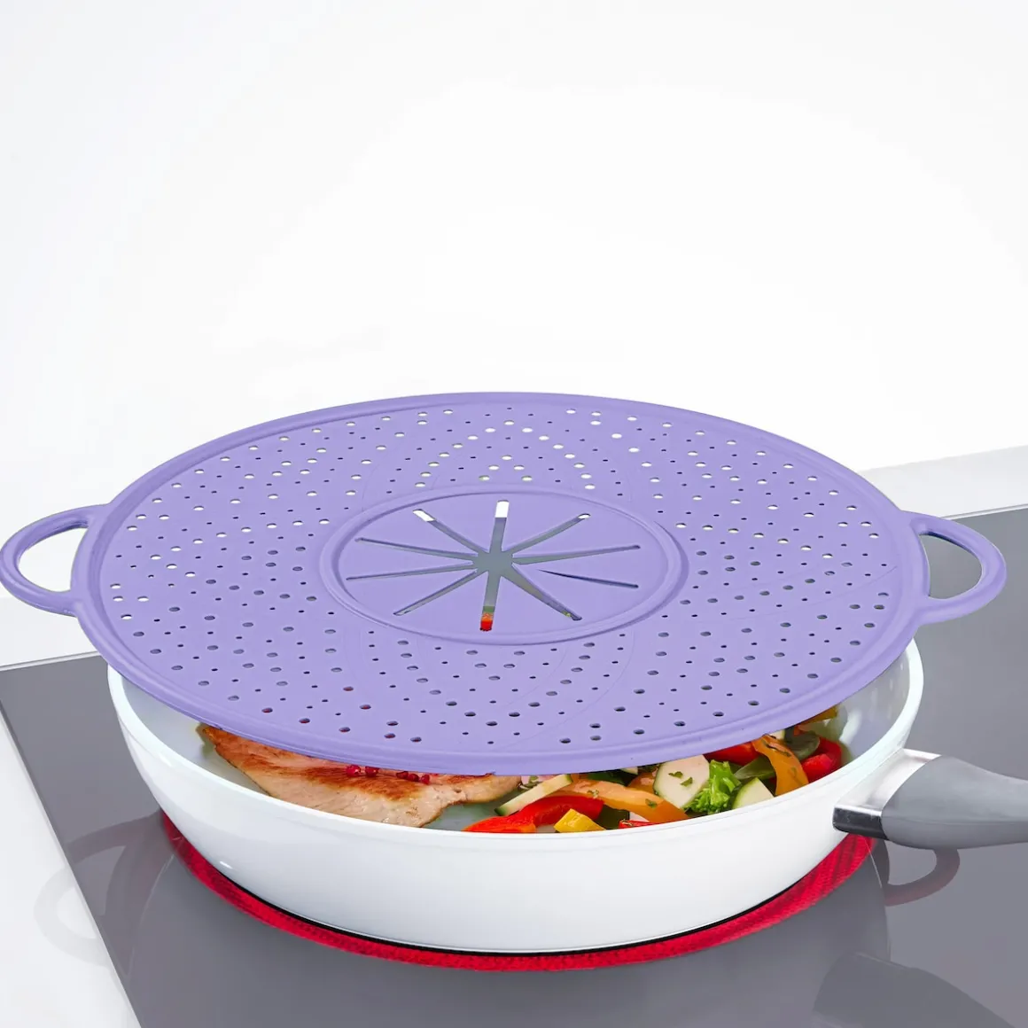 Multi-Küchenhelfer "8 in 1" lila