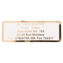 Namensaufkleber "Schrifttyp A" gold