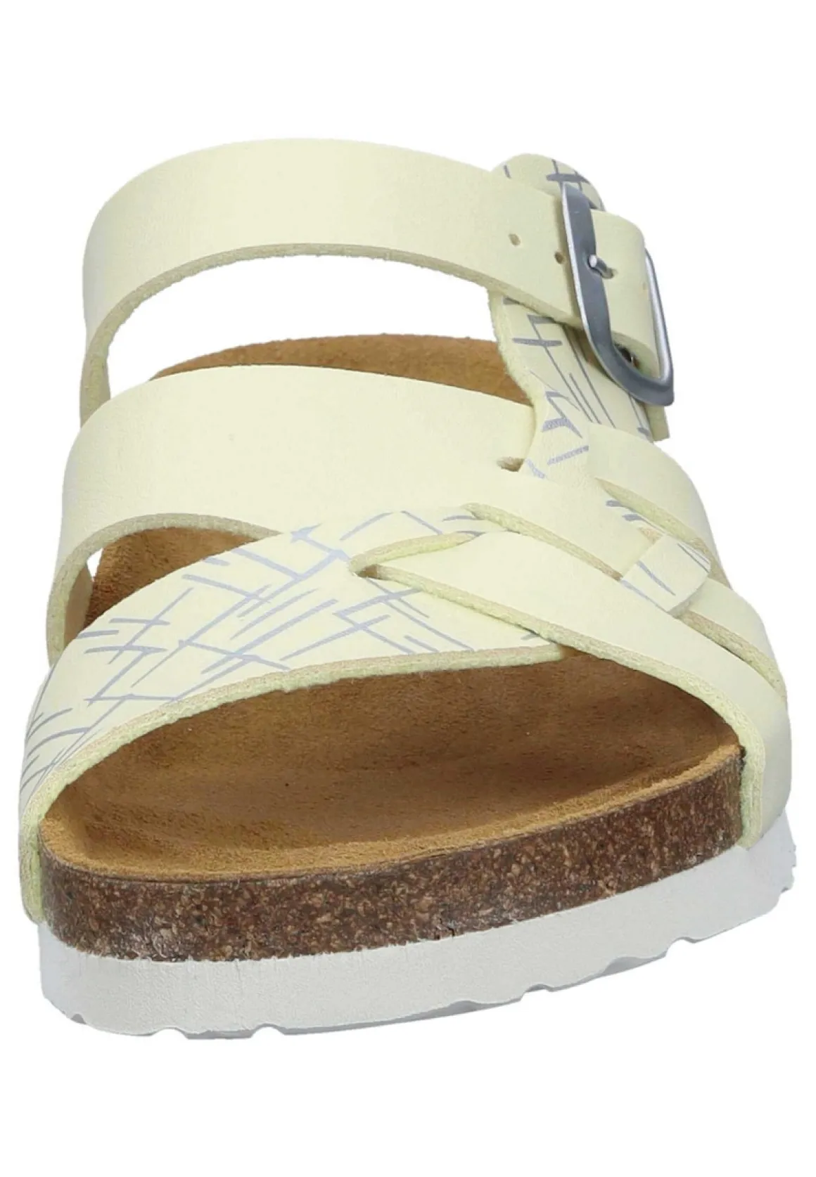 OLIVA Pantoletten hellgel