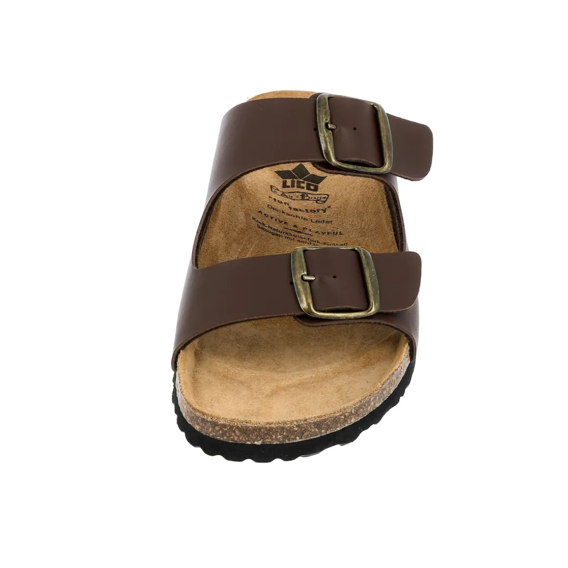 Pantolette Bioline Man braun