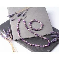 Perlen-Halskette "Amethyst"