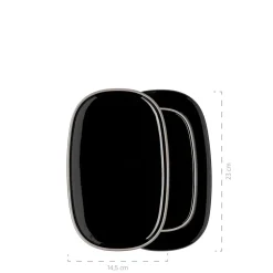 Plattenset, Keramik Isora Schwarz