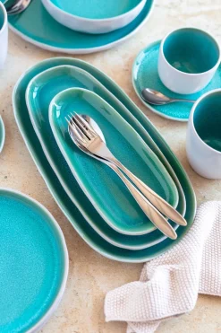 Plattenset, Steinzeug Elea Hellgrün