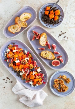 Plattenset, Steinzeug Elea Flieder