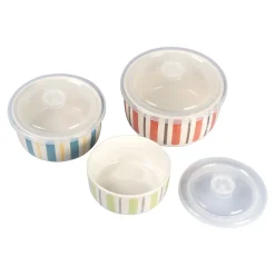 Porzellan-Mikrowellen-Schüsseln, 3 Stück