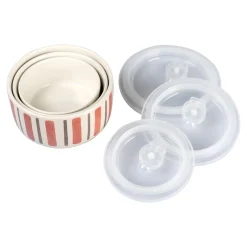 Porzellan-Mikrowellen-Schüsseln, 3 Stück