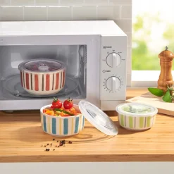 Porzellan-Mikrowellen-Schüsseln, 3 Stück